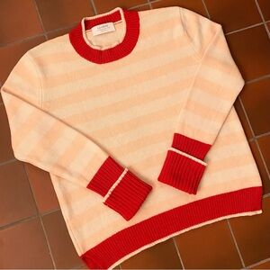 La Ligne Marin Striped Cashmere Sweater L